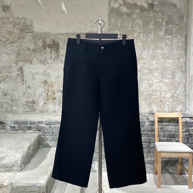 꼼데가르송 트리콧 블랙 클래식 울 트라우저