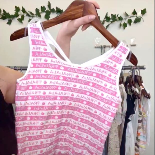 Tralala트랄라라 실버 글리터 히메갸루 헤이세이 흰핑 나시 슬리브리스