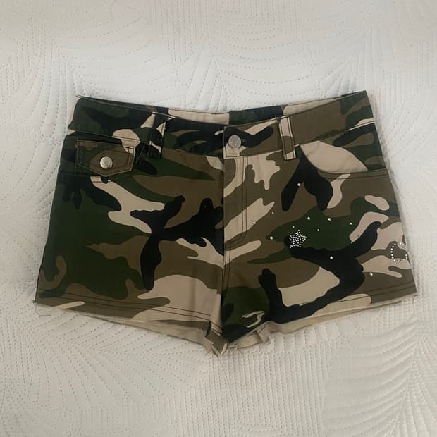 빈티지y2k펑크락시크카고밀리터리 핫팬츠숏팬츠반바지