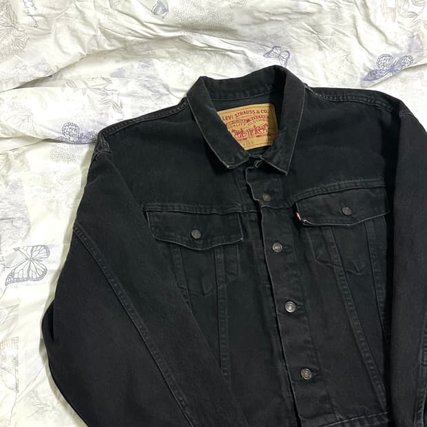 리바이스 70598-4159 L 블랙 데님 자켓 USA