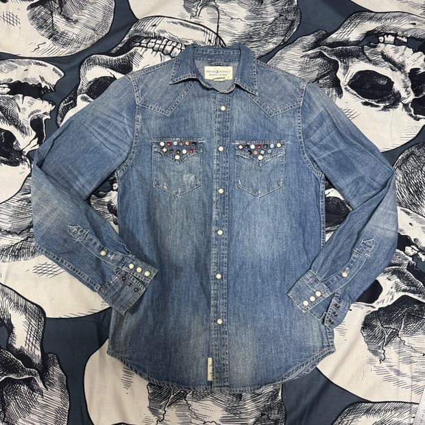 랄프로렌 데님앤서플라이 웨스턴 데님셔츠 XS사이즈