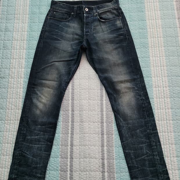 지스타로우 Gstarraw 3301 테이퍼드 다크블루워싱진 32사이즈