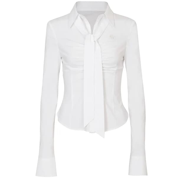 페인오어플레져 비비안 스카프 셔츠 VIVIAN SCARF SHIRT