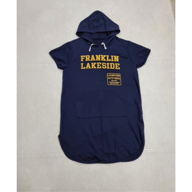 반팔 후드 원피스