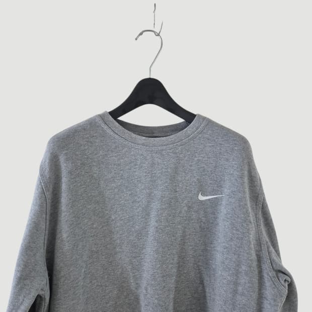 [XL]나이키 빈티지 스우시 회색 맨투맨 Men