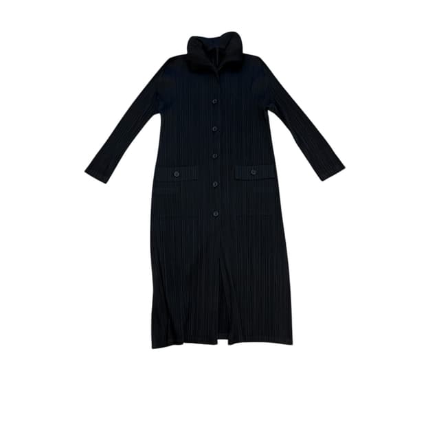 이세이 미야케 플리츠 플리즈 롱 코트