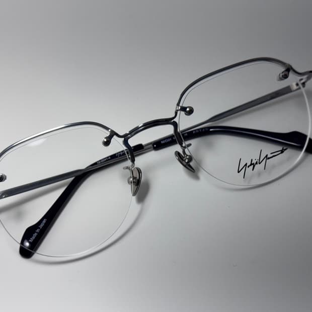 요지 야마모토 림리스 반무테 안경 0052