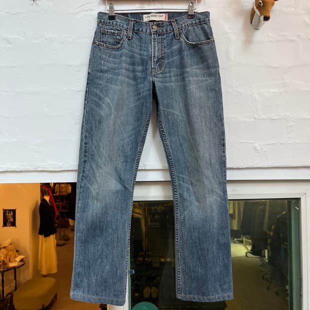 Levis 527 로우 슬림 부츠컷 데님 팬츠 30x32