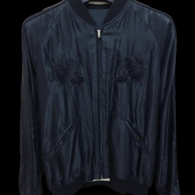 테일러토요 BlacktigerXjapanmap 리버시블 스카쟌 L