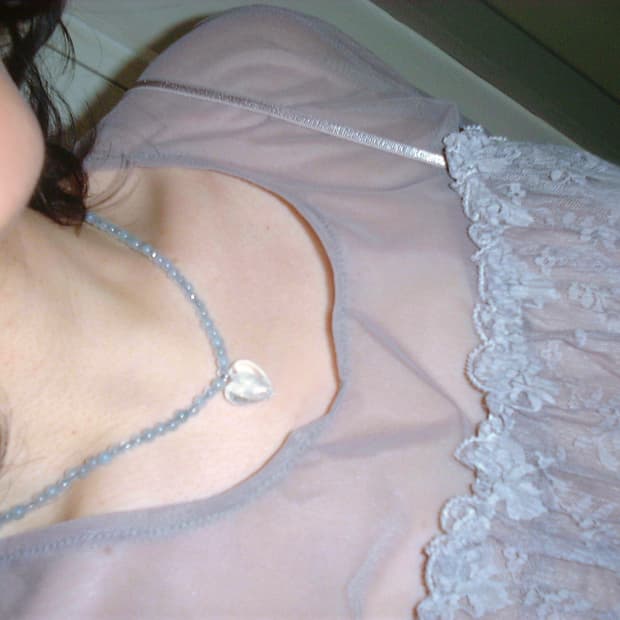 빈티지 비즈 목걸이 pale necklace