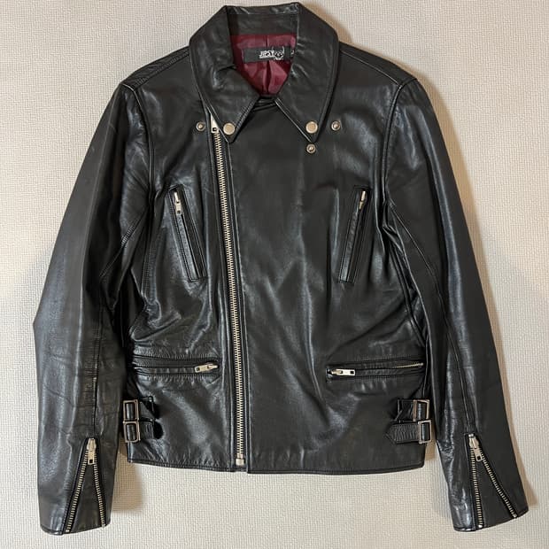 무료배송 - Made in KOREA 집시 소가죽 리얼 레더 라이더 자켓