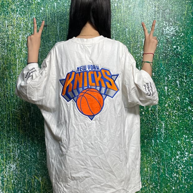 NBA 화이트 반팔 티셔츠 L
