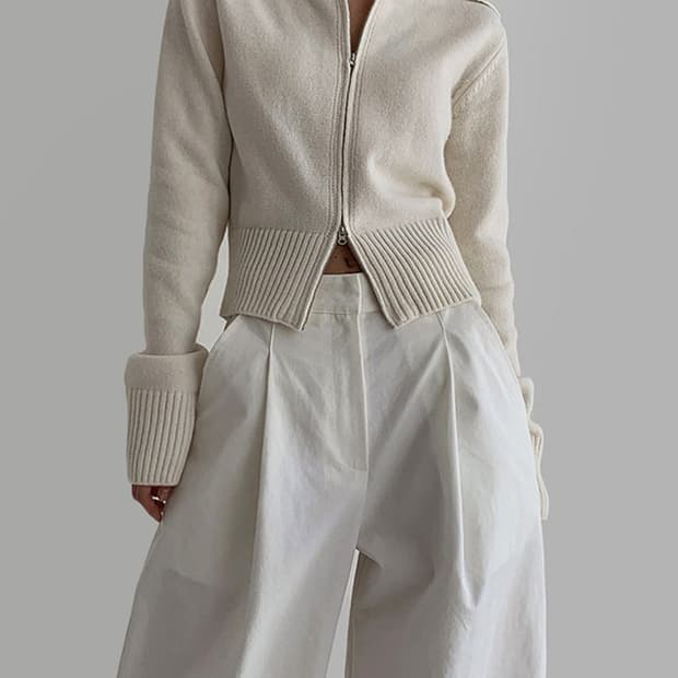 라룸 투웨이 니트집업