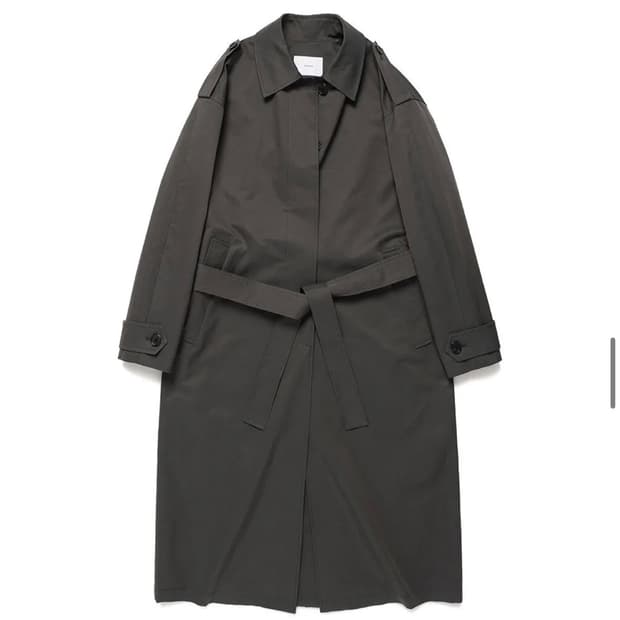 WEARIS 웨어리즈 싱글 트렌치 코트 블랙