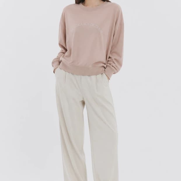 스파오 라이트 핑크 여자 S 맨투맨 O1417