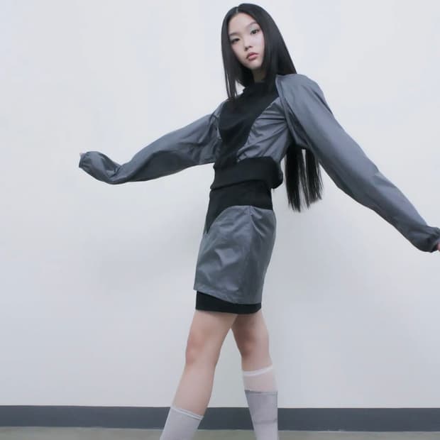 오호스 ojos 2-way Hoodie Bolero / Black