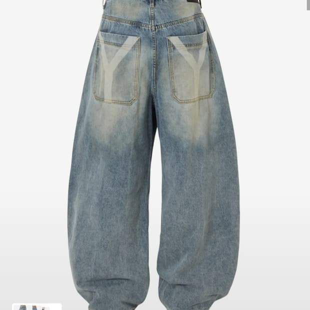 OY 오와이 LASER WIDE VOLUME PANTS - BLUE
 M