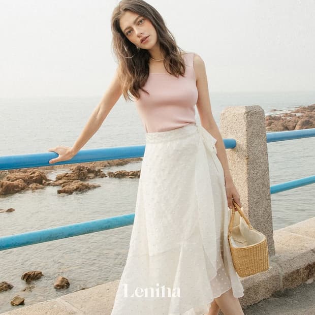 르니나(LENINA) OTTILY 랩스커트 55 새상품