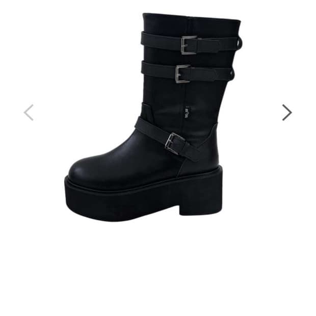 애즈온 마야부츠 미디 블랙 225 230