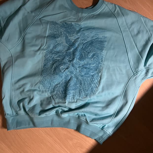 송지오 자수 스웻셔츠 민트 110