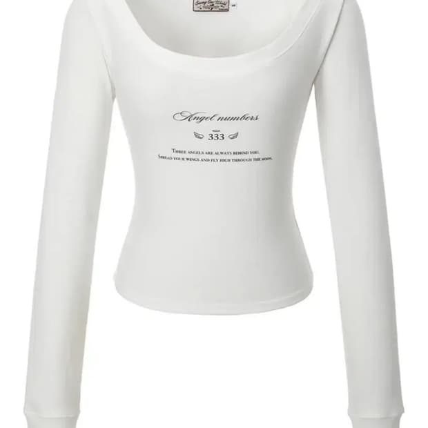 쓰리타임즈 333 angel tee 화이트 S