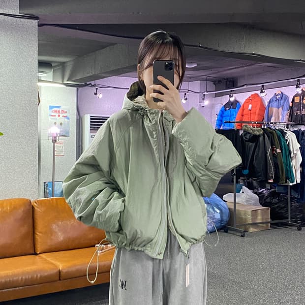 파르티멘토 투웨이 리버시블 후디드 스트링 점퍼 B4329