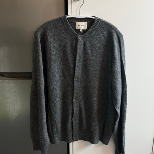 아트 이프 액츠 가디건 차콜 XL