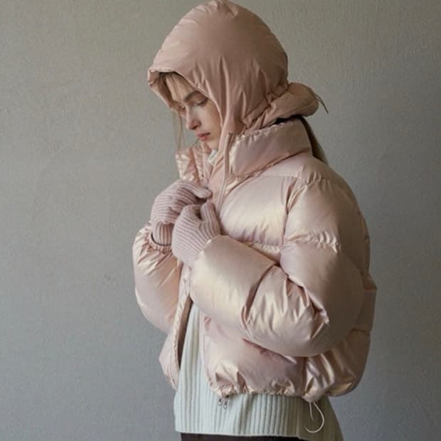 라퍼지 포 우먼 크롭 패딩 S