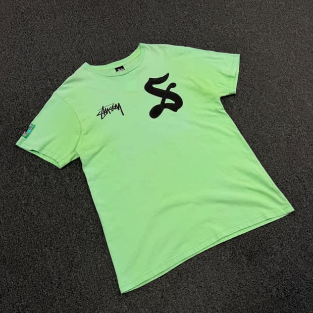 L) 스투시 빈티지 7로고 프린팅 반팔 티셔츠