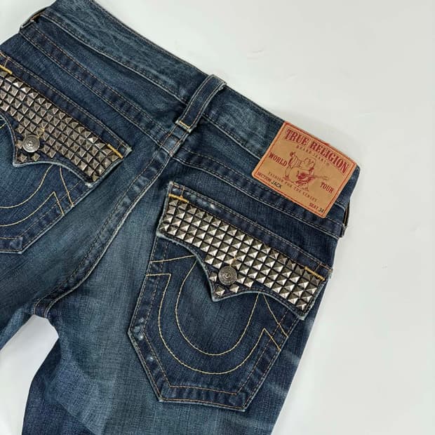 [29] 트루릴리젼 잭 스터드 데님 팬츠 made in usa