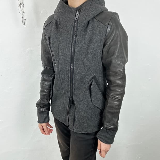 Custom Culture Diagonal Zip Goat Leather