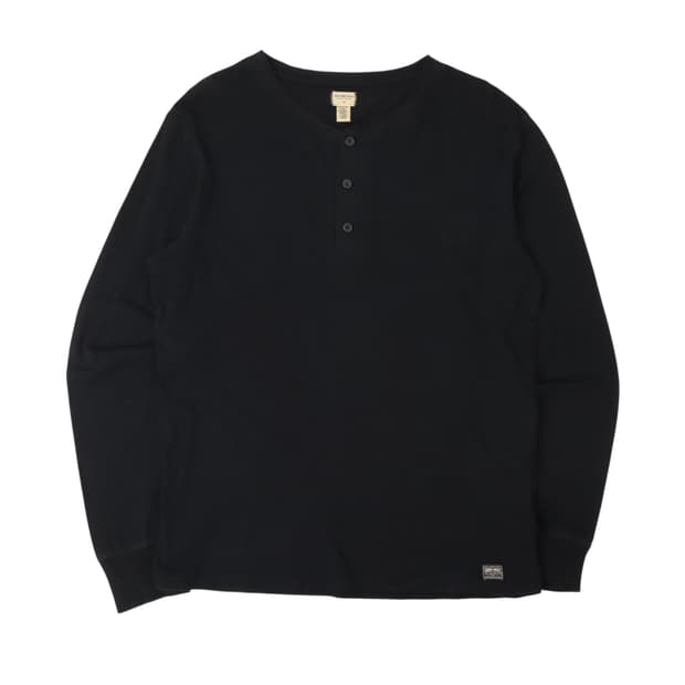 데님앤서플라이 버튼업 라운드넥 롱슬리브