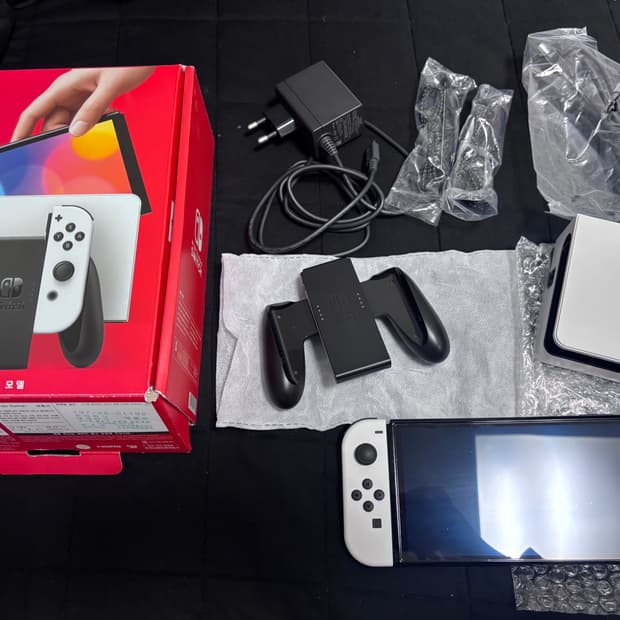 닌텐도 스위치 OLED 화이트 풀박스