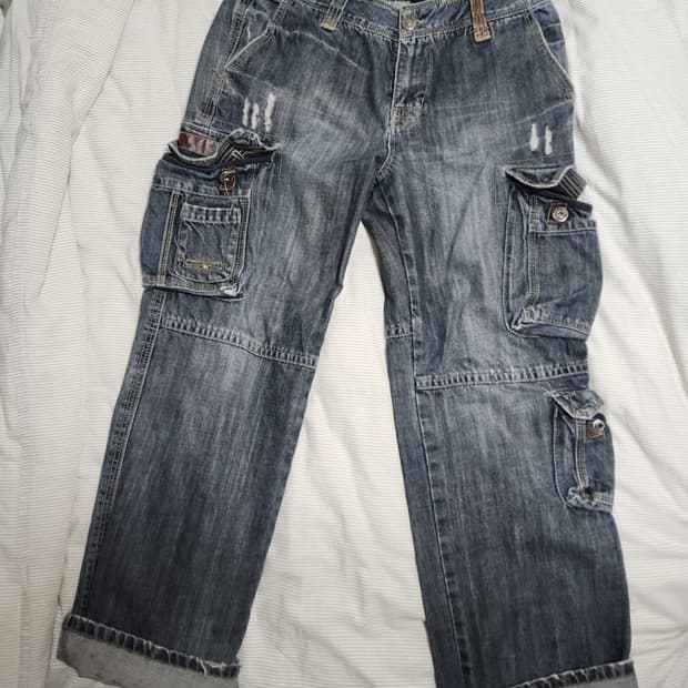 hangten jeans denim cargo pants