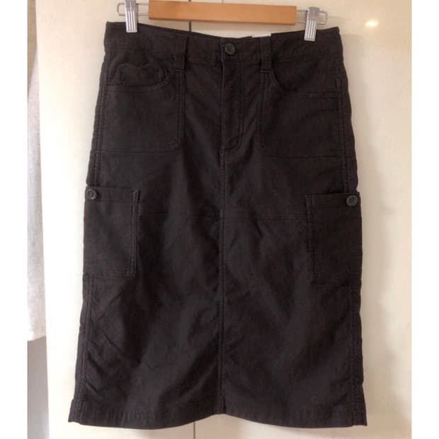 빈티지 브라운 카고 스커트