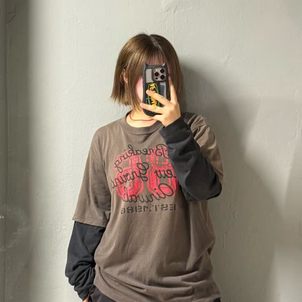 Airwalk layered detail long sleeve