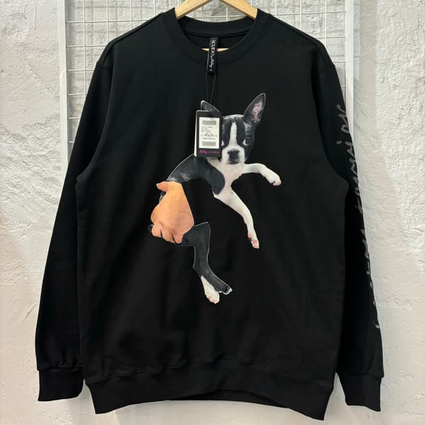 D.day X Scudo 보스턴테리아 블랙 스웻셔츠 M