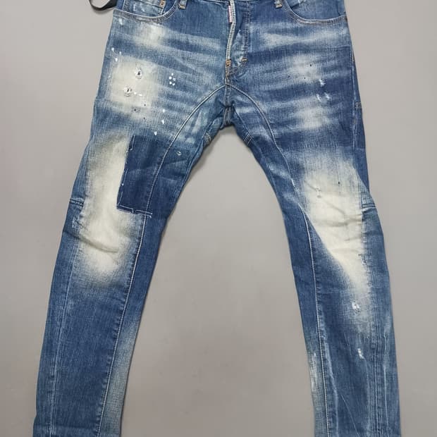 [32] 디스퀘어드2 멀티워싱 바이커진 청바지