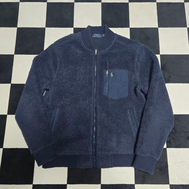 S 폴로랄프로렌 양털 봄버 네이비