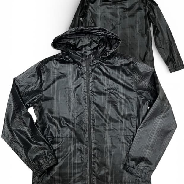 캘러웨이 체크패턴 후드 바람막이 105