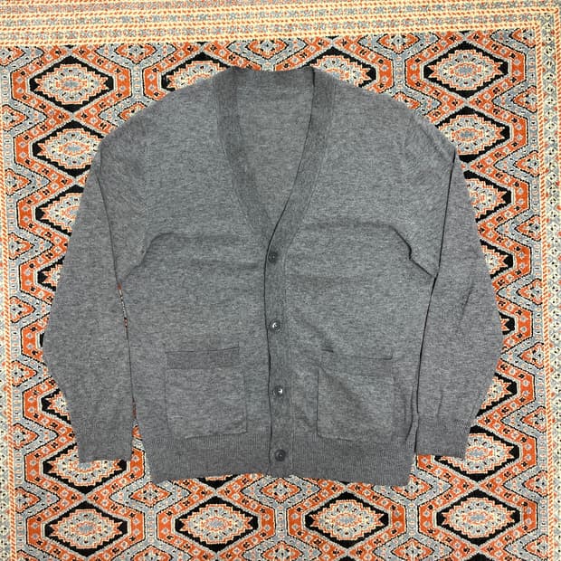 지오송지오 그레이 와이넥 가디건 남성105