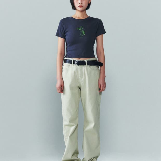 EERST 이어스트 Key hole HS T-Shirt Charcoal