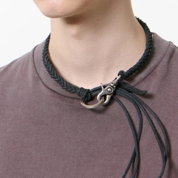 아워레가시 26ss 브레이드 라돈 목걸이/블랙