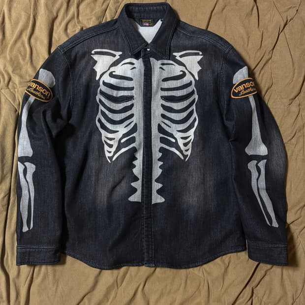 [XXL] 벤슨(밴슨) 스켈레톤 본 셔츠 팝니다