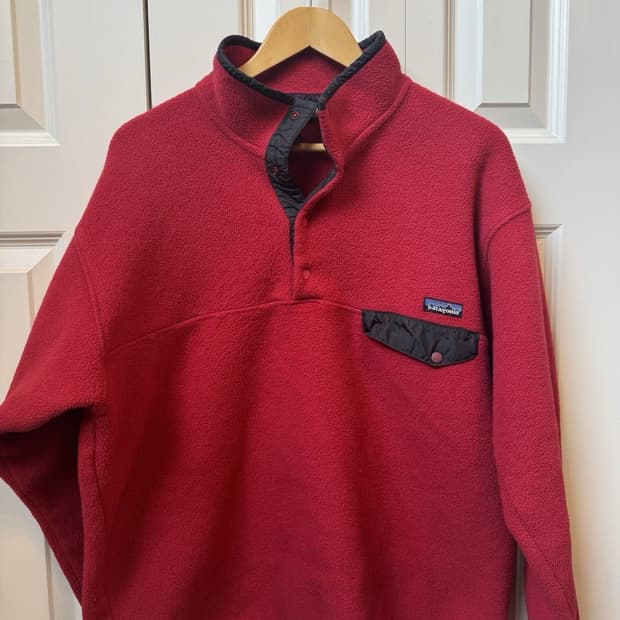 90s 멕시코 파타고니아 신칠라 스냅-T 레드