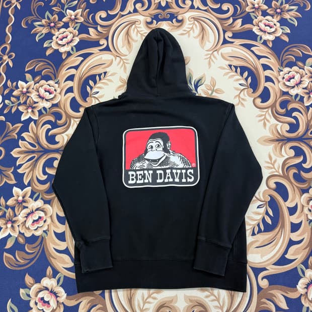 (L)JPN 벤데이비스 Bendavis 빅로고 후드티셔츠(블랙)