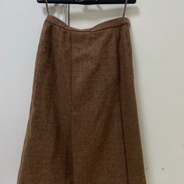 일본 여성 빈티지 울 스커트 양장 치마