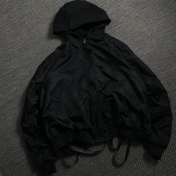 Glamour 리버시블 박시핏 항공 점퍼y 4619