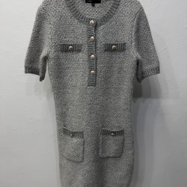 정품) maje 마쥬 회색 니트 원피스 36