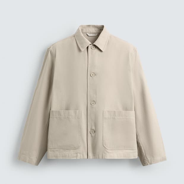 자라 라이트 트윌 자켓